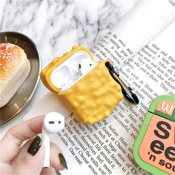 KSCD Chicken Nuggets for Airpod 1 2 Case Cartoon Cute Fashion