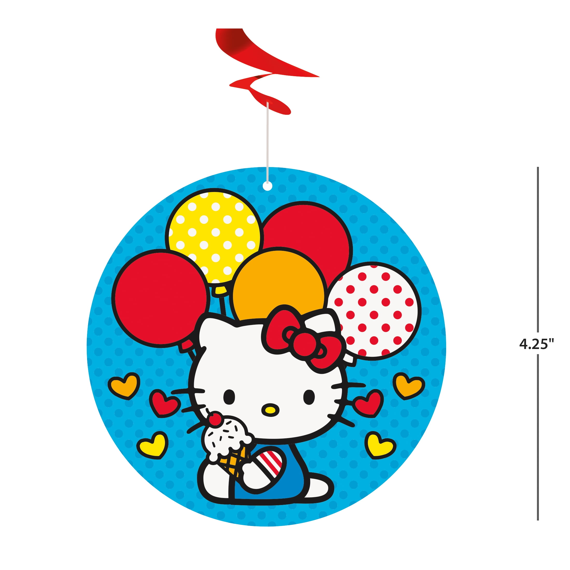 Hello Kitty Hanging Swirl Decorations, 3ct
