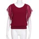 thumbnail image 4 of Pntutb - Blusa de gasa con manga corta, informal, suelta, para mujer Pntutb Pntutb-2002, 4 of 9