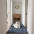thumbnail image 2 of Balacho Farmhouse Floral Bohemian Faux Wool Area Rug, 2' x 3', Dark Blue, 2 of 7
