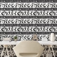 thumbnail image 3 of Ambesonne African Peel & Stick Wallpaper for Home, Oriental Dancer, 13"x36", Black White, 3 of 6