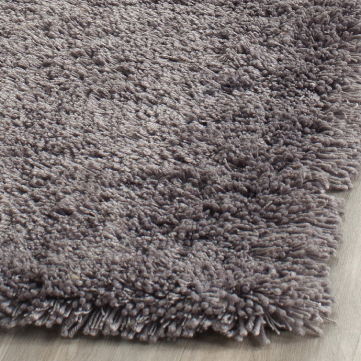 SAFAVIEH Glen Solid Plush Shag Area Rug, Grey, 9'6" x 13'6"
