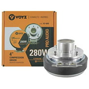 VOYZ 280 Watt Compression Horn Driver 1.5" inches with Titanium Diaphragm Screw on Type Horn (VZ-60D)