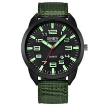 DESIGNICE Men Fashion Military Stainless Steel Date Sport Quartz Analog Wrist Watch Watches for Seniors Women Underwater Watch Solar Watch Wind up Watch Atomic Wrist Watch Analog