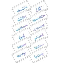 XiYing Clear Pvc Zipper Bags for Document Storage, Water Resistant Envelopes for Bills and Receipts, Home and Office Organization, 12-Pack