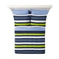 thumbnail image 4 of Your Zone Blue Stripe Full Bedding Set for Kids, Machine Wash, 7 Pieces, 4 of 5
