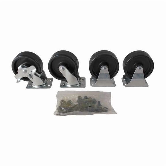 Manufacturer Varies Plate Castr Kt,Polypropyln,3",150 lb,PK4 KIT01PB03041004