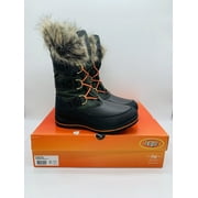 Lugz Women's Tundra Fur Mid Calf Fashion Boot Brown /Black / Orange US 11M EU 43