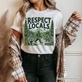 thumbnail image 5 of Respect Locals Bigfoot T-Shirt, White Funny Sasquatch Tee for Nature, 5 of 7