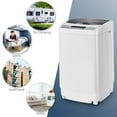 1.34 Cu.ft Compact Portable Washing Machine with Spin Washer Drain Pump