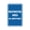Blue, variant on Portrait Round Restricted Area No Admittance Sign (Red) - Small 4" x 6"