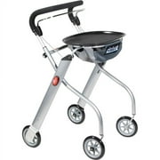Let's Go Indoor Lightweight Mobility Walker Rollator-Color:Silver
