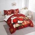thumbnail image 3 of Homewish Santa Claus 7-Piece Twin Bedding Sets for Teens Boys Girls,Christmas Snowflake Bedding Comforter Set,Xmas Festival Gifts Breathable Sheet Sets,Luxury Bedroom Decor,Reversible, 3 of 8