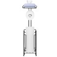 thumbnail image 4 of Set of 4 Freestanding Floor Toilet Paper Holder Metal Tube Bathroom Black, 4 of 6