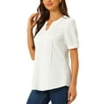 thumbnail image 4 of INSPIRE CHIC Work Shirt for Women's Long Sleeve Casual  Business Office Blouse Tops S White, 4 of 6