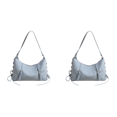 thumbnail image 1 of Bolso Bandolera para Mujer Con Lazo Piel Sintética El () Azul, 1 of 9