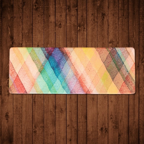  Kitchen Mat Cushioned Anti-Fatigue Kitchen Rug Waterproof Non-Slip Heavy Duty 17.7x47inch