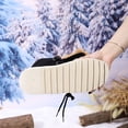 thumbnail image 4 of Black Women'S Snow Boots Fashion Lace-Up Comfortable Warm Fur-Lined Thick-Soled Non-Slip Outdoor Winter Shoes Platform Boots 1.49 Lb, 4 of 9
