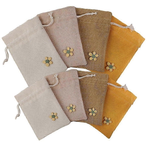 8pcs Empty Scented Flower Pouch Dried Flower Sachet Bag Refillable Lavender Sachet Bag