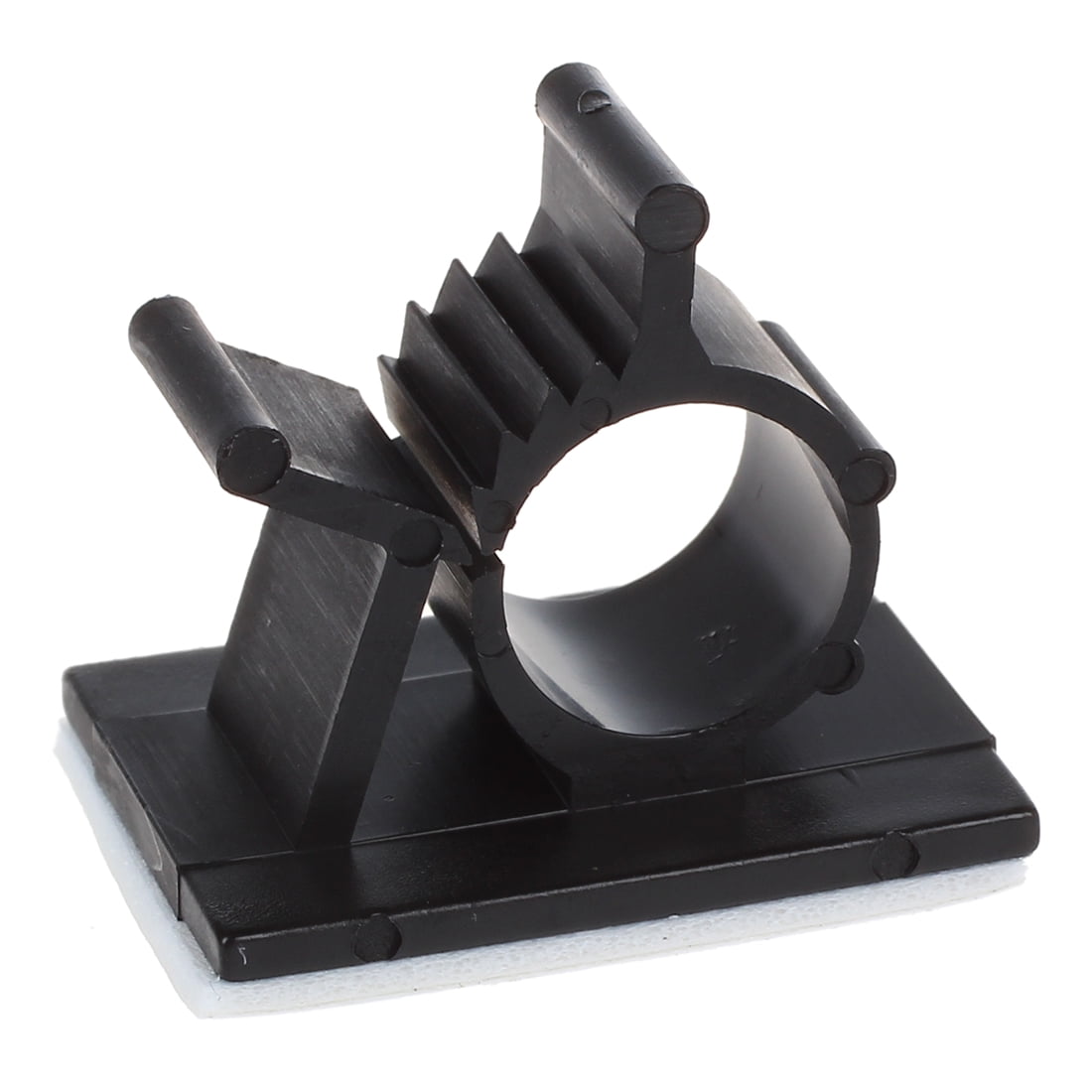 25 Pcs Black Adhesive Backed Nylon Wire Adjustable Cable Clips Clamps