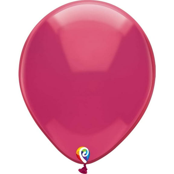 12 inch Funsational Crystal Fuchsia Latex Balloons (50 Pack) - Party Supplies Decorations