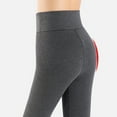 thumbnail image 5 of yoeyez Leggings for Women,Warm Fleece Lined Leggings Winter Thick Thermal Tight Elastic Workout Yoga Trousers Wool Pants, 5 of 7