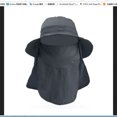 thumbnail image 1 of Pesca Sombrero de pesca desmontable para deportes al aire libre, gorras de visera para el cuello con sombrilla Unisex Ehuebsd Para Estrenar, 1 of 1