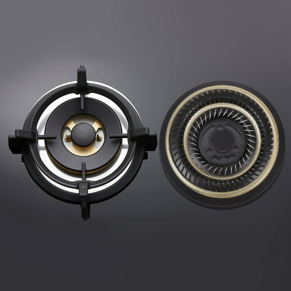 FUTUREORYY Gas Stove Burner Steel Black 1Pcs 6.3X6.3X0.8In For Family