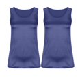 thumbnail image 3 of QUINDOS Womens Tank Tops 2 Pack Casual Summer Camisoles for Women Pack Strap MultiPack Sleeveless Crew Neck Cami Shirts Loose Fit Solid Color Undershirts, 3 of 7