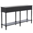 thumbnail image 6 of Safavieh Haven Wood 2 Drw Large Console in Matte Black, 6 of 11