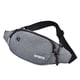 thumbnail image 2 of Riñonera deportiva para hombre | Bandolera impermeable antirrobo con puerto de carga USB para senderismo, ciclismo y viajes | Gris o rosa, 2 of 8