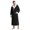 BLACK, variant on Men's Fleece Robe, Cozy Checkerboard Plush Hooded Bathrobe for Men Fluffy Loungewear with Pockets(DARK GREEN, L/XL)