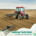 thumbnail image 4 of EastVita 60 Inch Tow Behind Landscape Rake,Tow Dethatcher 3-Point Suspension Systems，for 2 Inch Receiver with 360 Degree Rotation for Leaves,Grass,Black, 4 of 6