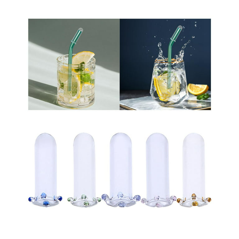  WHAMVOX 4pcs clear straw covers party supplies straw tip covers  glass drinking straw caps straw caps covers clear straw plug straw topper  straw hat cover -: Home & Kitchen