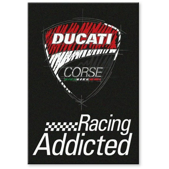 Ducati Corse Racing Addicted Magnet Sign Black 987696712