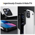 thumbnail image 2 of Feishell Compatible for Apple iPhone 13 (6.1 inch) Case,Dual Layer Protective Shockproof Hybrid Soft TPU + Hard PC Drop Protection Anti-Scratch Phone Case,White, 2 of 7