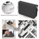 thumbnail image 4 of Manicure Set - Professional Nail Clippers Kit - Pedicure Care Tools With Zipped Bag - 18 In 1 Grooming Tools Kit (black), 4 of 5