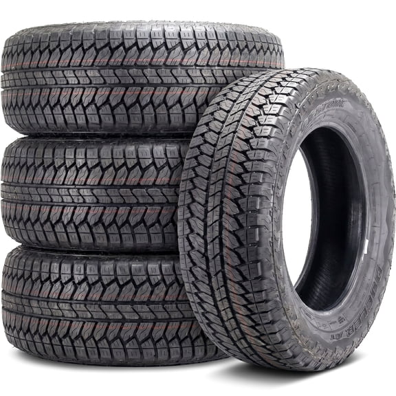 Set of 4 (FOUR) Bridgestone Dueler A/T RH-S 275/60R20 115S AT All Terrain Tires Fits: 2016-18 Ram 1500 HFE, 2019-23 Chevrolet Silverado 1500 LT Trail Boss