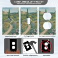 thumbnail image 3 of Yayeee Blank Wall Plate Cover 1-Gang 4.5"x2.7" Home Unused Decorative Outlet, Garden Scene, 3 of 7