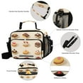 thumbnail image 3 of FORMRS Student Lunch Bag Insulated Reusable Cooler Box with Zipper Pockets, Red Cakes, 3 of 9