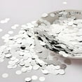 thumbnail image 3 of Round Confetti,QZS Glitter Silver Foil Metallic Decor,0.22LB Reusable Round Table Confetti for Graduation Decor,Durable Foil Metallic Tissue for Indoor and Outdoor, 3 of 6