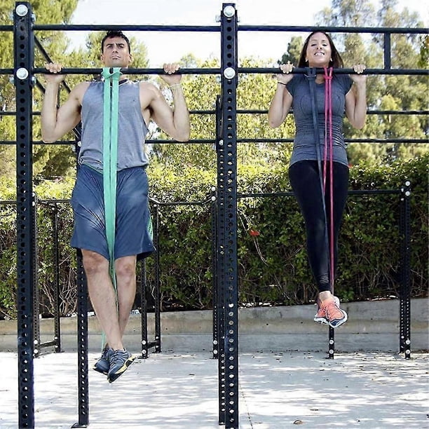 Fitness Elastic Band Pull-Up Resistance Band Strength Training Elastic Rope Yoga Stretch Auxiliary Pull Band Grey