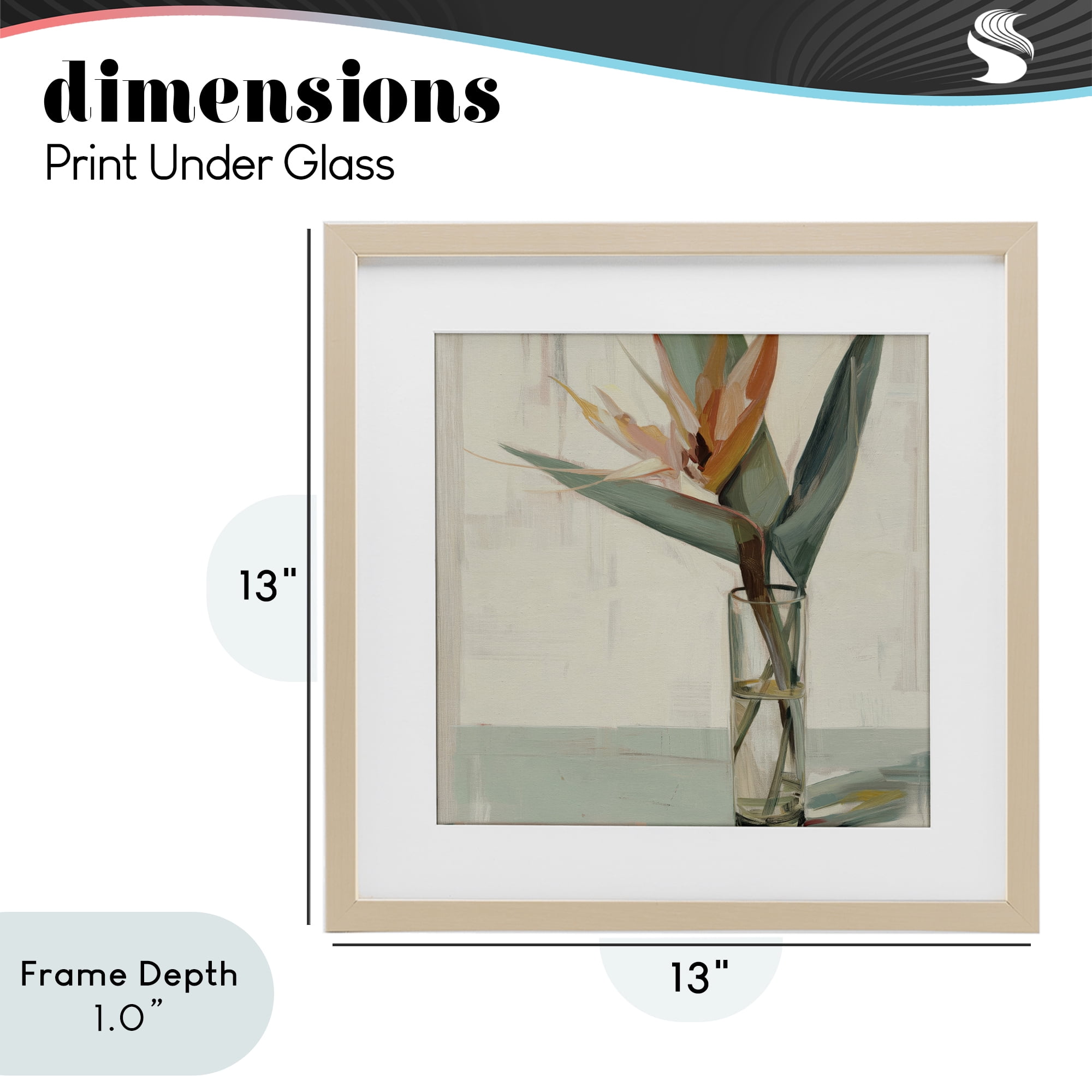Stupell Industries Exotic Island Bloom Birch Framed Print Under Glass, design by Svetlana Aleynikova
