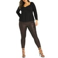 thumbnail image 2 of Simply Be Women's Plus Size Scuba Long Sleeve Sweetheart Neckline Top, 2 of 5