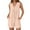 Beige, variant on Women's Jumpsuit with Adjustable Waist Stylish Women's Solid Sleeveless Jumpsuit with Lace Up Detail and Functional Pockets for