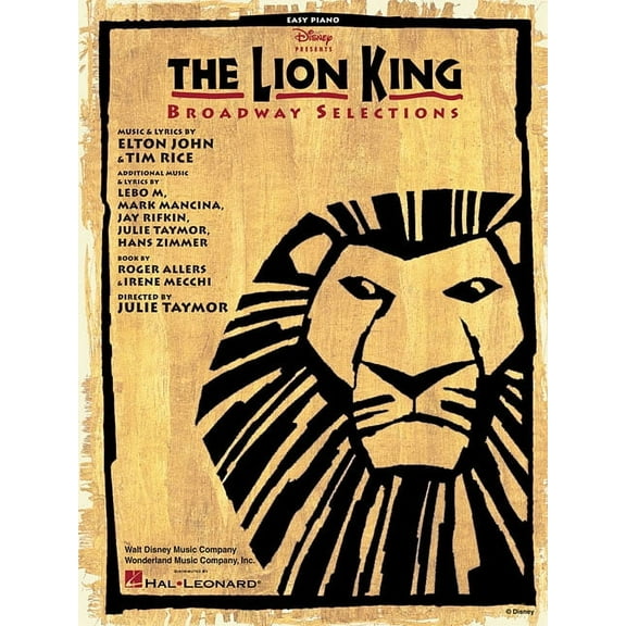 The Lion King - Broadway Selections, (Paperback)