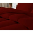 thumbnail image 5 of 3 Piece Luxurious Straight Line Pattern Comforter All Season 800 Threads Count Twin/Twin XL Size - Ultra Soft 550 GSM 100% Egyptian Cotton (Solid Burgundy Colour ), 5 of 6