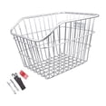 thumbnail image 4 of figatia Rear Bike Basket Rack Heavy Duty Portable Iron Wire Easy Install Basket for Riding Accessories No Lid, 4 of 8