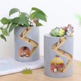thumbnail image 5 of POINTERTECK Résine Créative Micro Paysage Pot Pot Succulent Pot de Fleurs, 5 of 5