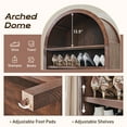 thumbnail image 4 of SinCiDo Tall Arched Bookshelf, 7-Tier Open Shelf Bookcase, Medium Density Fiberboard, 4 of 7